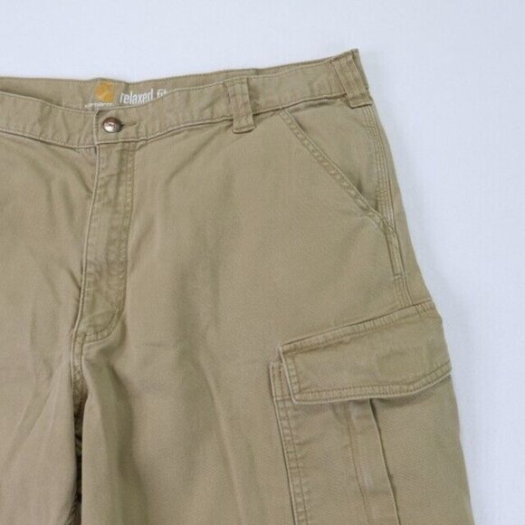 Carhartt Shorts Mens 40 x 10 1/2 Brown Cargo Relaxed Fit Slight Stretch - Picture 3 of 11